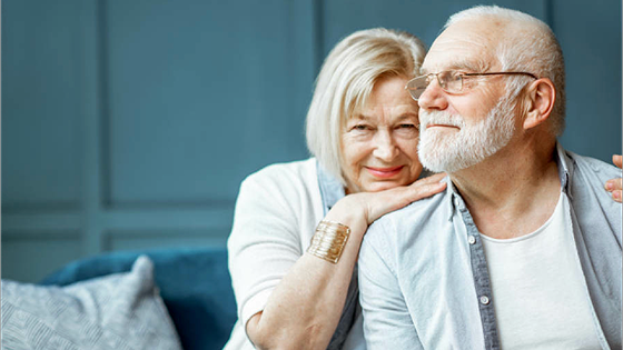 a caregiver and a patient